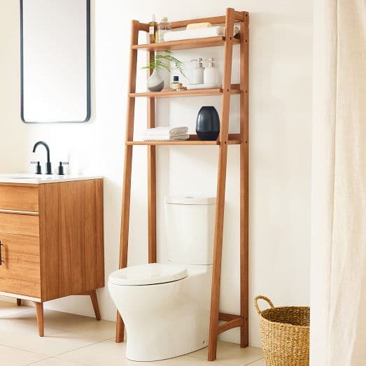 Mid-Century Over-The-Toilet Shelf