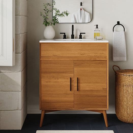 Mid-Century Single Bathroom Vanity (24_–49_)