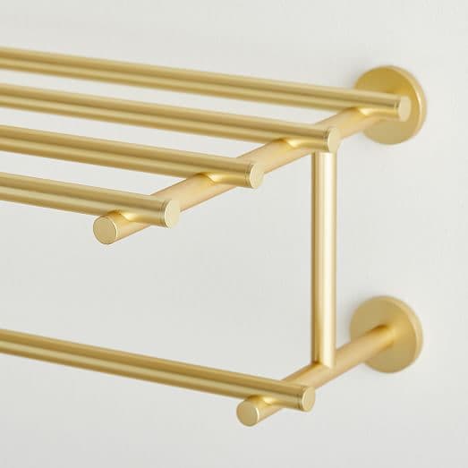 Modern Overhang Bathroom Rail Shelf