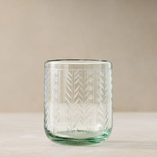 Pierce & Ward Etched Double Old Fashioned Glass Sets