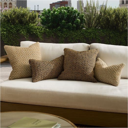 Woven Two-Tone Indoor_Outdoor Pillow