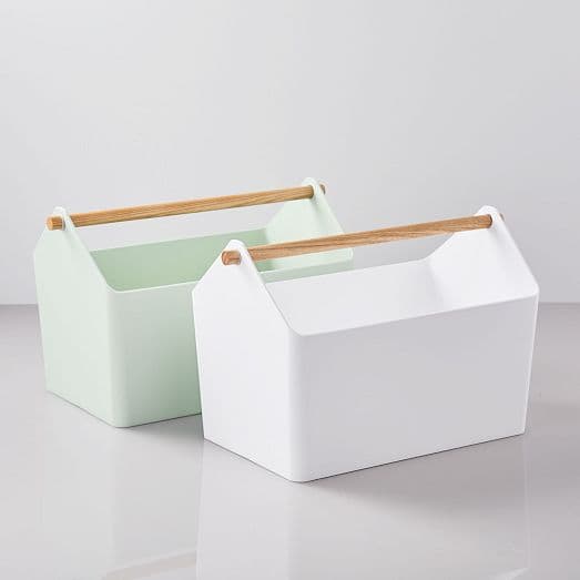 Yamazaki Wood Handle Storage Caddy