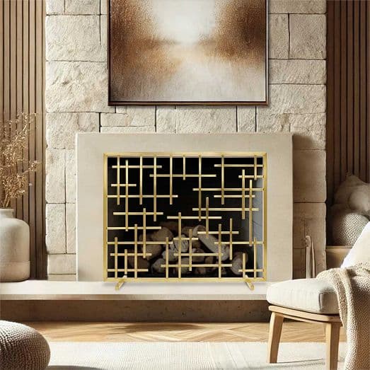 Contemporary Fireplace Screen