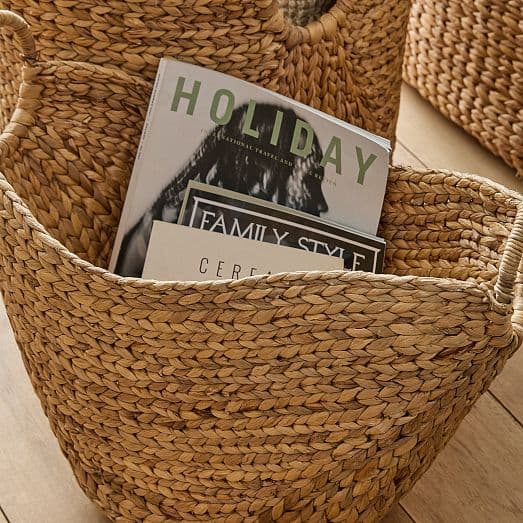 Curved Seagrass Handle Baskets