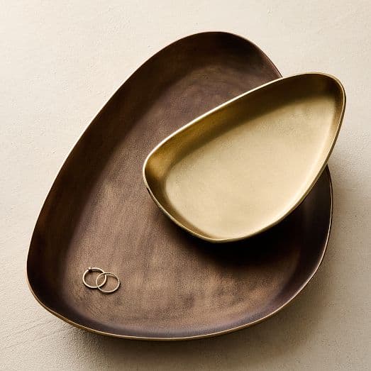 Organic Metal Trinket Trays
