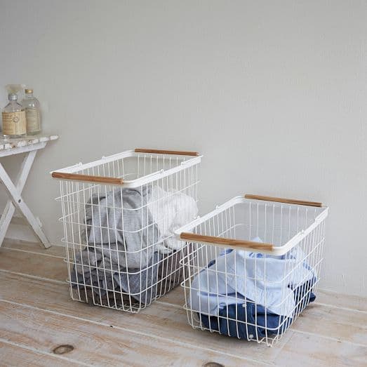 Yamazaki Wood Handle Baskets